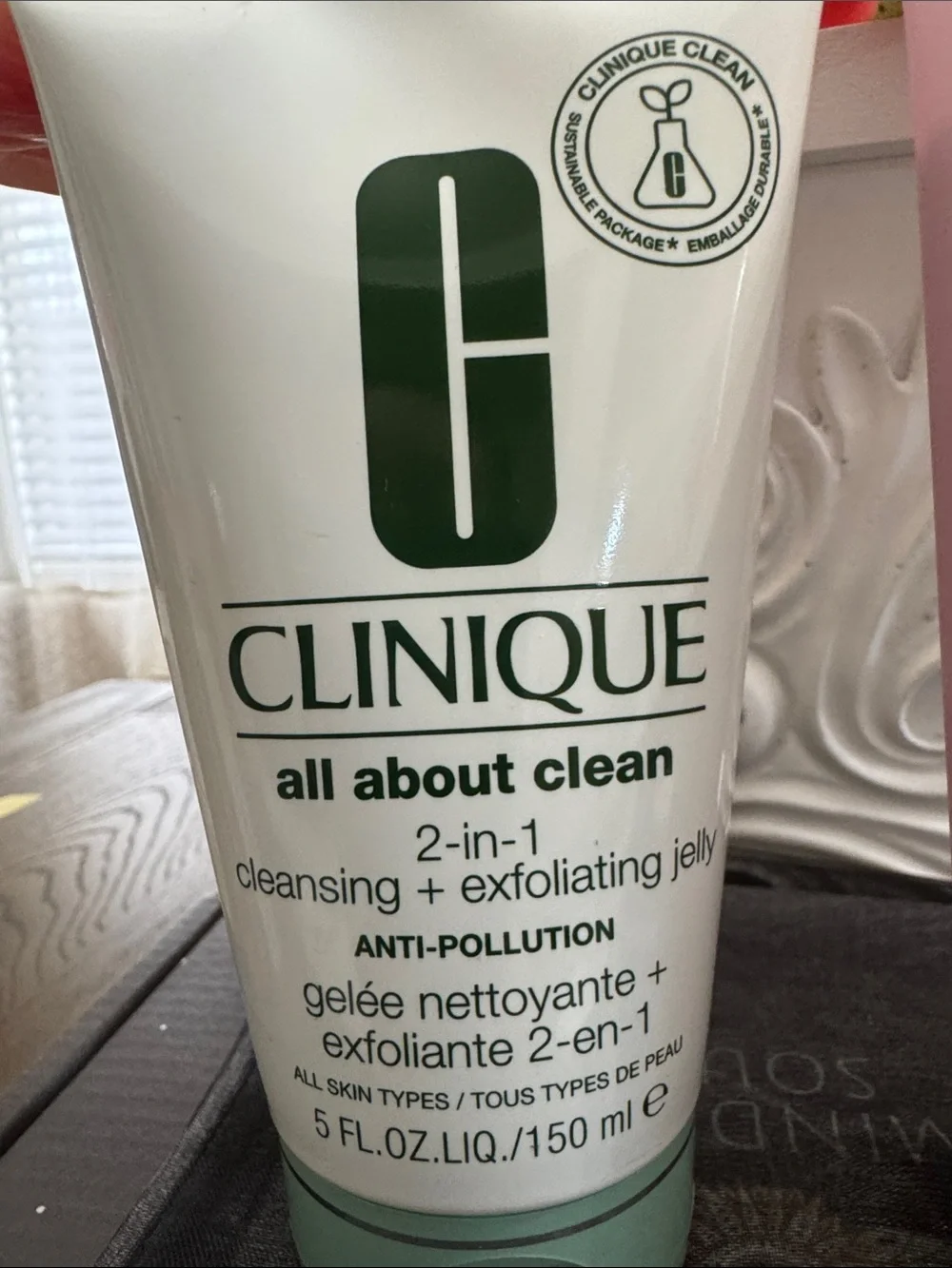 #218 CLINIQUE All About Clean Full-Size Duo: Exfoliating & Foaming Cleansers NEW - Picture 2 of 6